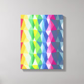 Abstract patroon voor geometrische regenboogstaafp canvas afdruk (Voorkant)