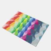 Abstract patroon voor geometrische regenboogstaafp deurmat (Schuin)