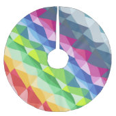 Abstract patroon voor geometrische regenboogstaafp kerstboom rok (Voorkant)