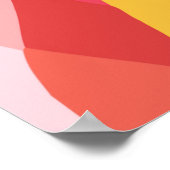 Abstract patroon voor geometrische regenboogstaafp poster (Hoek)