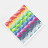Abstract patroon voor geometrische regenboogstaafp servet (Hoek)