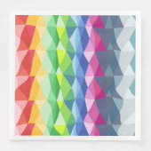 Abstract patroon voor geometrische regenboogstaafp servet (Voorkant)