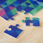 Abstract patroon voor geometrische Waterverf Legpuzzel (Zijkant)