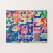 Abstract patroon voor geometrische Waterverf Legpuzzel (Horizontaal)