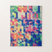 Abstract patroon voor geometrische Waterverf Legpuzzel (Verticaal)