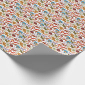 Abstract patroon voor kinderen en dieren cadeaupapier (Hoek)