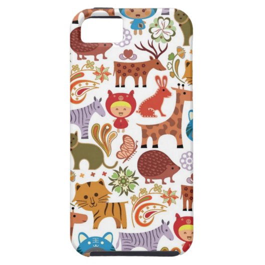 Abstract patroon voor kinderen en dieren Case-Mate iPhone case (Achterkant)