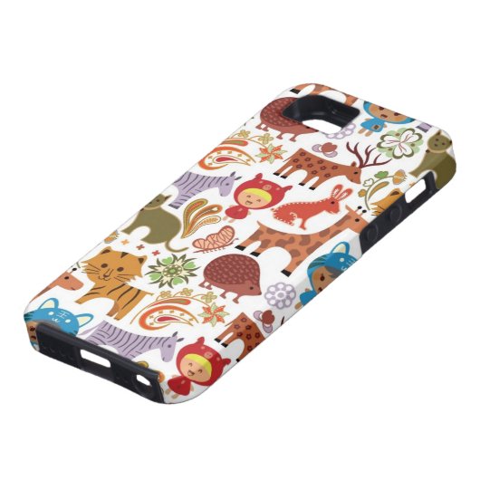 Abstract patroon voor kinderen en dieren Case-Mate iPhone case (Onderkant)