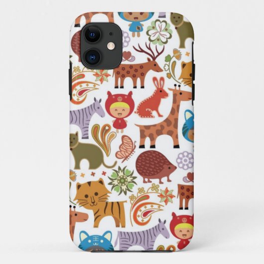 Abstract patroon voor kinderen en dieren Case-Mate iPhone case (Achterkant)