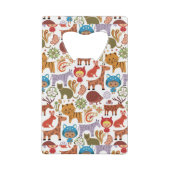 Abstract patroon voor kinderen en dieren creditkaart flessenopener (Achterkant)