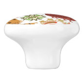 Abstract patroon voor kinderen en dieren keramische knop (Zijkant)