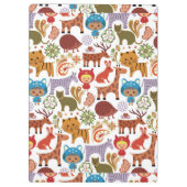 Abstract patroon voor kinderen en dieren klembord (Achterkant)