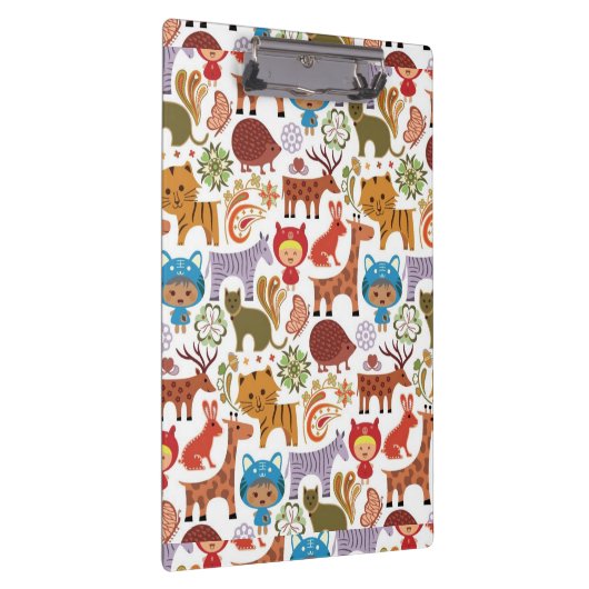 Abstract patroon voor kinderen en dieren klembord (Rechts)