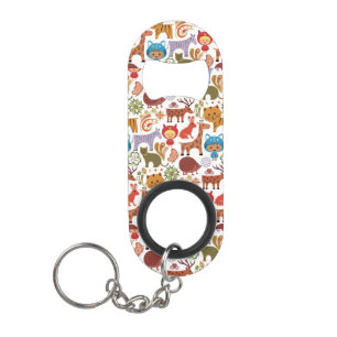 Abstract patroon voor kinderen en dieren mini flessenopener