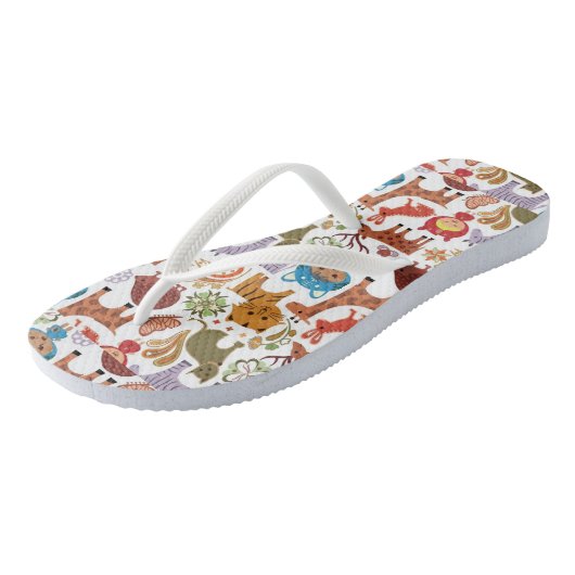 Abstract patroon voor kinderen en dieren teenslippers (Schuin)