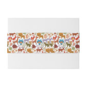 Abstract patroon voor kinderen en dieren uitnodigingen wikkel (Achterkant Voorbeeld)