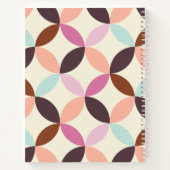 Abstract patroon voor kleurrijke cirkels notitieboek (Achterkant)