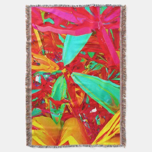 Abstract patroon voor levendige kleuren deken (Voorkant Verticaal)