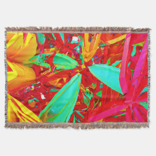 Abstract patroon voor levendige kleuren deken