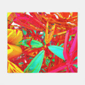 Abstract patroon voor levendige kleuren fleece deken (Voorkant (Horizontaal))