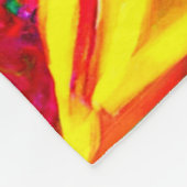 Abstract patroon voor levendige kleuren fleece deken (Hoek)