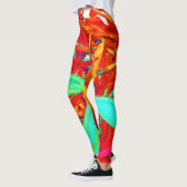 Abstract patroon voor levendige kleuren leggings (Links)