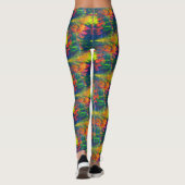 Abstract patroon voor levendige kleuren leggings (Achterkant)