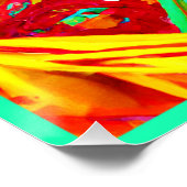 Abstract patroon voor levendige kleuren perfect poster (Hoek)