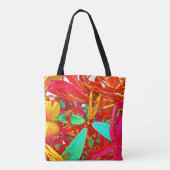 Abstract patroon voor levendige kleuren tote bag (Achterkant)