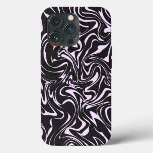 Abstract patroon voor zwart en roze marmer Case-Mate iPhone case