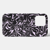 Abstract patroon voor zwart en roze marmer Case-Mate iPhone case (Achterkant (horizontaal))