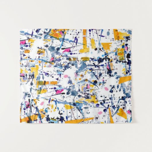 Abstract patroon wandkleed (Voorkant (horizontaal))