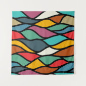 Abstract patroon wandkleed (Voorkant (horizontaal))
