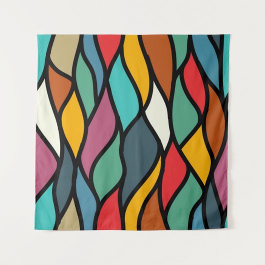 Abstract patroon wandkleed (Voorkant)