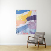 Abstract patroon wandkleed (In situ)