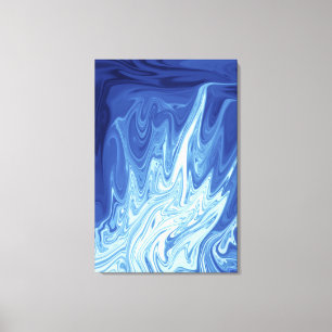 abstract patroon waterverf canvas afdruk