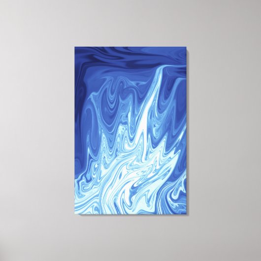 abstract patroon waterverf canvas afdruk (Voorkant)