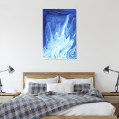 abstract patroon waterverf canvas afdruk (Insitu (Slaapkamer))