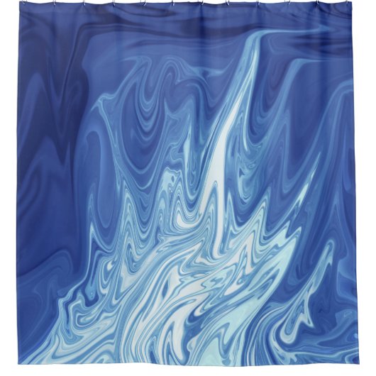 abstract patroon waterverf douchegordijn (Voorkant)