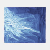abstract patroon waterverf fleece deken (Voorkant (Horizontaal))