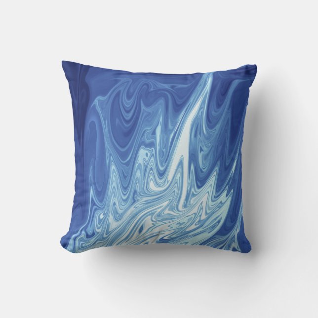 abstract patroon waterverf kussen (Voorkant)