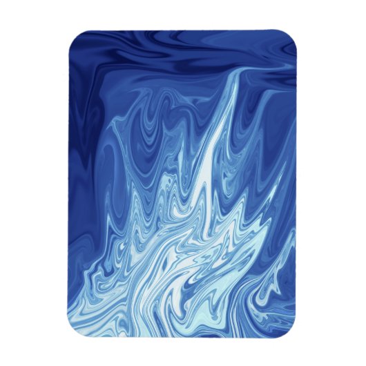 abstract patroon waterverf magneet (Verticaal)