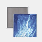abstract patroon waterverf magneet (Voorkant / Achterkant)