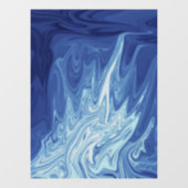 abstract patroon waterverf raamsticker (Vel)