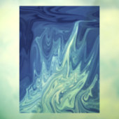 abstract patroon waterverf raamsticker (Vel 3)