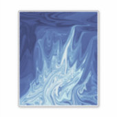 abstract patroon waterverf sticker (Voorkant)