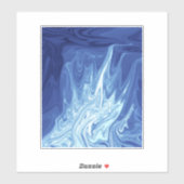 abstract patroon waterverf sticker (Vel)