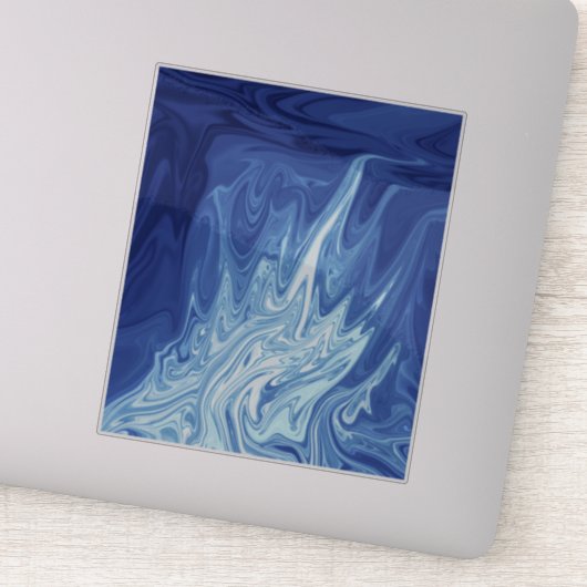 abstract patroon waterverf sticker (Detail)