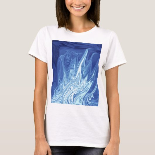 abstract patroon waterverf t-shirt (Voorkant)