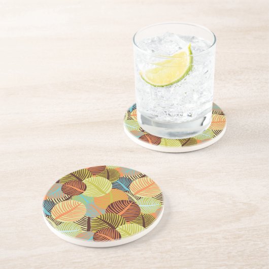 Abstract patroon zandsteen onderzetter (Zijkant)